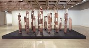 Tutini (Pukumani grave posts) by Laurie Nelson Mungatopi, Bob One Apuatimi, Jack Yarunga, Don Burakmadjua, Charlie Quiet Kwangdini, Unknown