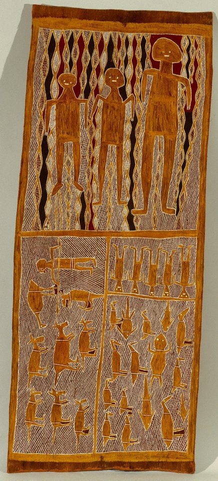 Lany'tjung - Barama & Gulparemun, circa 1960 by Muŋgurrawuy Yunupiŋu