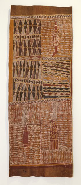 AGNSW collection Munggurrawuy Yunupingu Lany'tjung story (Crocodile and Bandicoot) (1959) IA61.1959