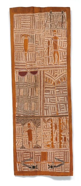 AGNSW collection Mawalan Marika Djan'kawu creation story (1959) IA66.1959