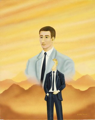 Alternate image of Three men in cravats triptych by Francis Alÿs