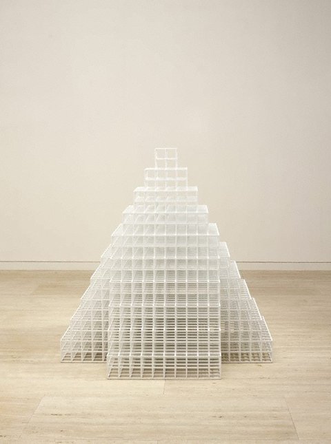 Pyramid, (2005) by Sol LeWitt
