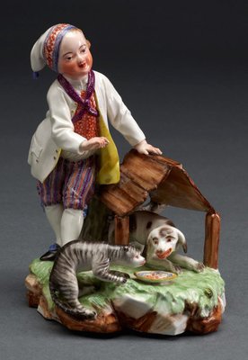 Alternate image of Boy with dog kennel by Frankenthal