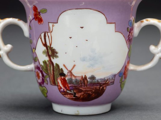Alternate image of Two handled beaker and saucer by Meissen