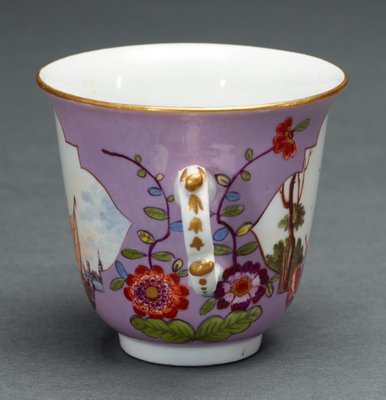 Alternate image of Two handled beaker and saucer by Meissen