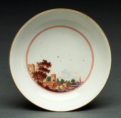 Alternate image of Two handled beaker and saucer by Meissen