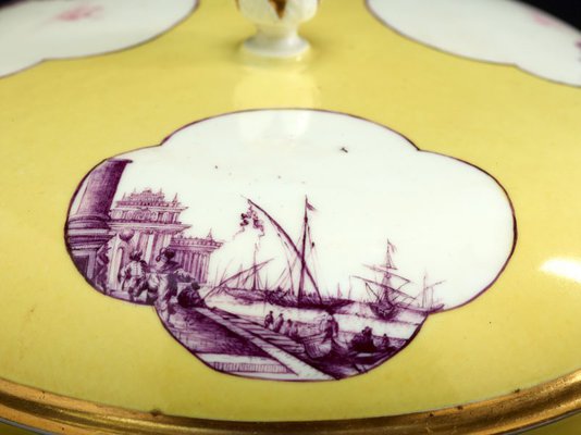 Alternate image of Two handled soup bowl and cover by Meissen