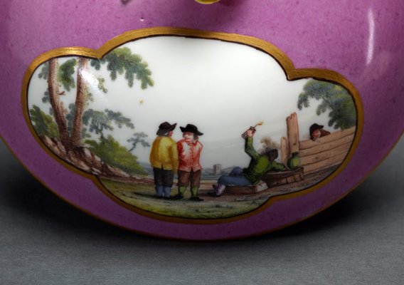 Alternate image of Two handled soup bowl and cover by Meissen
