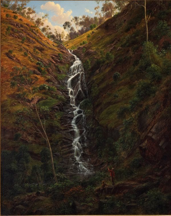 Waterfall, Strath Creek, (1862) by Eugene von Guérard
