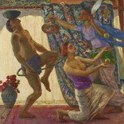 Saltimbanques, circa 1926-circa 1930 by Rupert Bunny