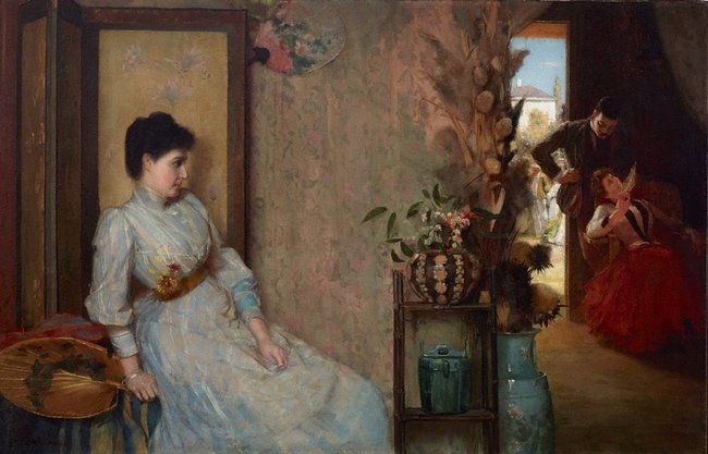 AGNSW collection Tom Roberts Jealousy (1889) OA37.1960