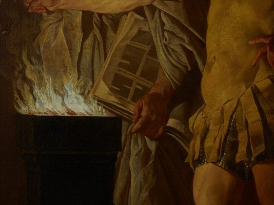 Alternate image of Mucius Scaevola in the presence of Lars Porsenna by Matthias Stomer
