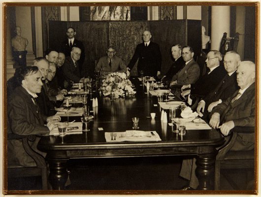 Alternate image of Luncheon given by the Board of Trustees to commemorate a gift of new board room furniture from Howard Hinton by Unknown
