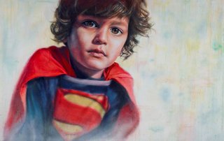 AGNSW prizes Vincent Fantauzzo All that's good in me (self-portrait as son Luca), from Archibald Prize 2014