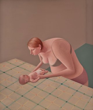 AGNSW prizes Prudence Flint Baby, from Archibald Prize 2015