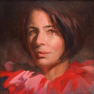 AGNSW prizes Jessica Ashton Self-portrait as a clown, from Archibald Prize 2017