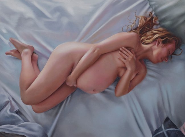 AGNSW prizes Katherine Edney Self-portrait with Ariel, from Archibald Prize 2019