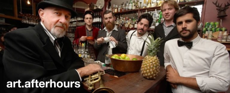art after hours, every wednesday 5-9pm, art talks concert jazz films