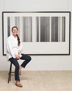 Ceara Metlikovec with her work *Maya 21 August 2018* 2018