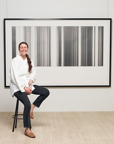 Ceara Metlikovec with her work *Maya 21 August 2018* 2018