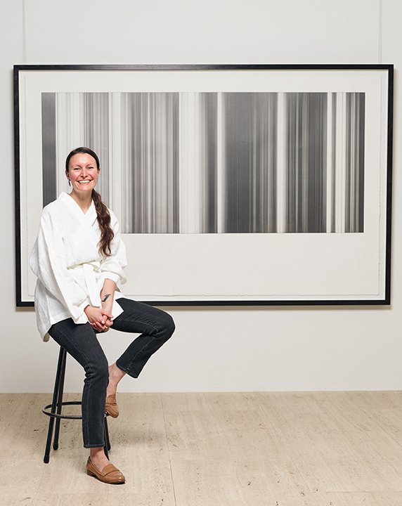 Ceara Metlikovec with her work *Maya 21 August 2018* 2018