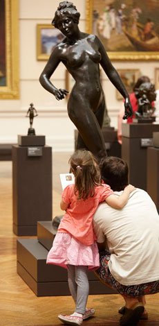 Visitors at the Art Gallery of NSW