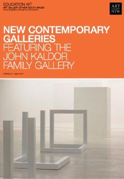 New contemporary galleries education kit cover