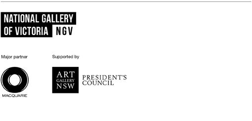National Gallery of Victoria. Major partner Macquarie. Supported by President's Council.