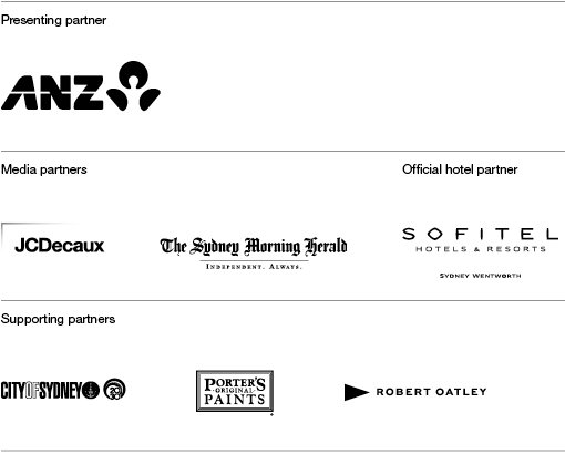 ANZ, JCDecaux, Sydney Morning Herald, Sofitel, City of Sydney, Porter's Original Paints, Robert Oatley
