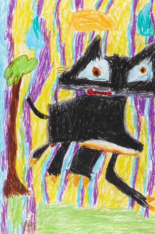 WinnerSunoo Parkage 6Bundy jumping in the suncrayon, marker
He is happy. Bundy is our dog.
