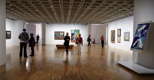 a view inside Modern gallery
