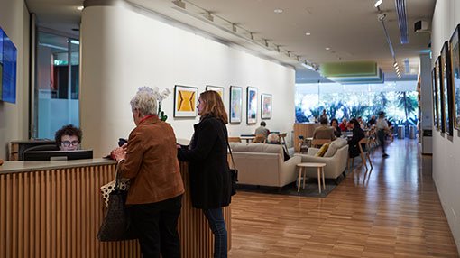 a view inside Members lounge