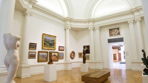 a view inside Lowy, Gonski Gallery
