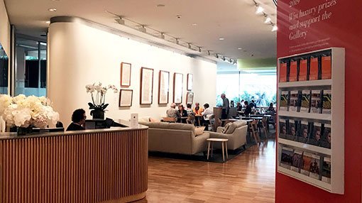 a view inside Art Gallery Society (members lounge)